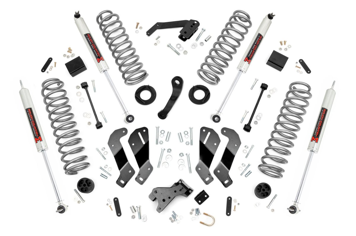 Jeep Wrangler Suspension Lift Kit - Front + Rear - Rough Country - 3.5 Inch Lift Kit | M1 - '07-'10